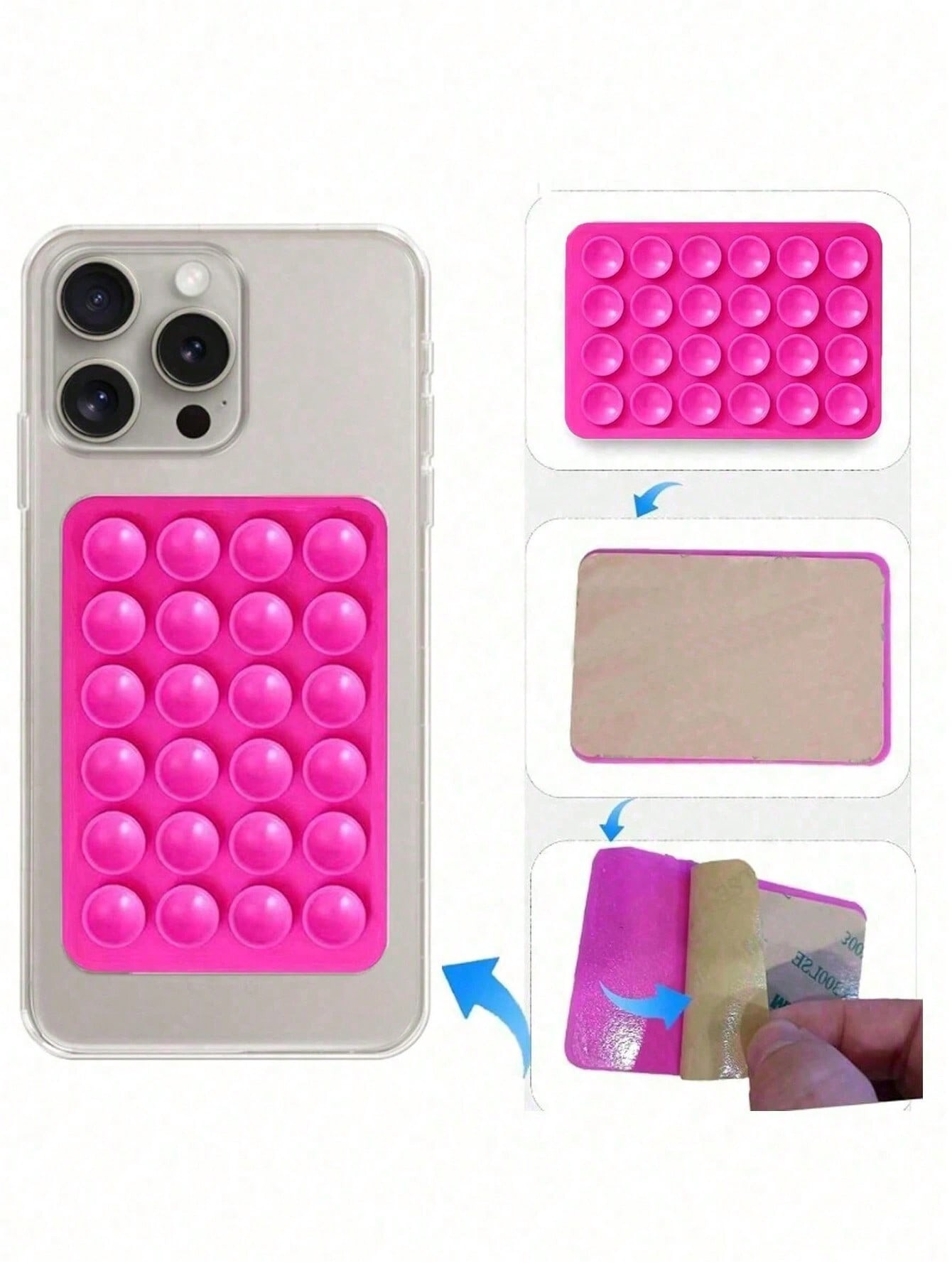 Tech Accessories Iphone - Ventosa de silicone quadrado caso de